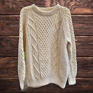 John Molloy Wool Aran Sweater Hand Knit  I…